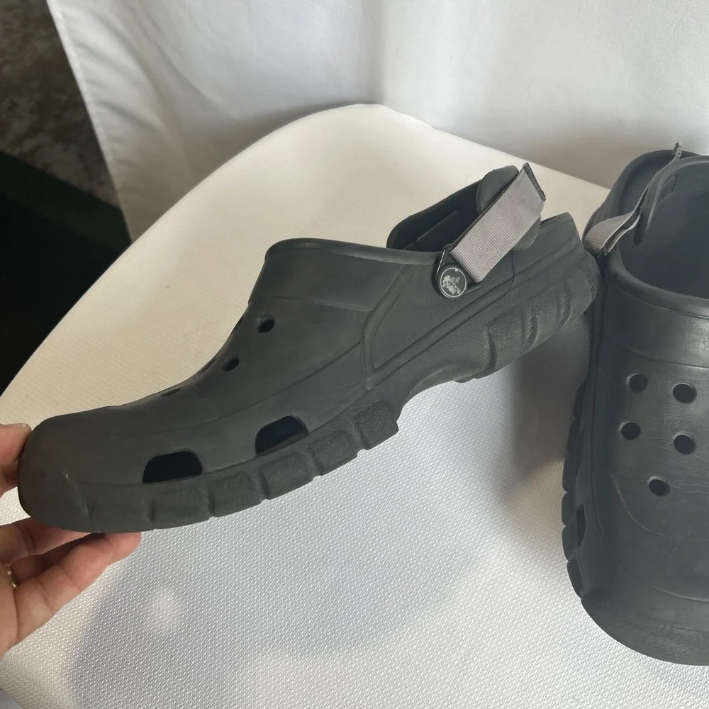 Crocs Classic All-Terrain Clogs Iconic Comfort Black Size Men's 12 M Adjustable